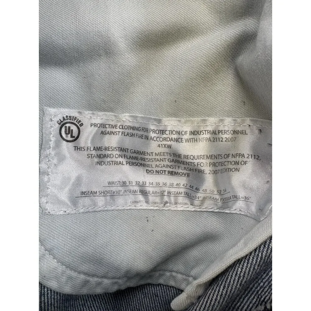 Carhartt FRB160 Flame Resistant Jeans 36X36 Relaxed Fit FR Denim Cat 3 Work Pant - Picture 9 of 14
